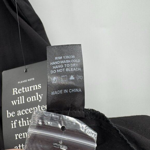 Pomander Place by Tuckernuck Women's Black Cecilia Ruffle Mini Dress sz XS NWT - Picture 7 of 9